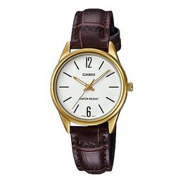 Часы Casio Quartz Waterproof Brown Analog, коричневый ltp-v005gl-7budf | brown