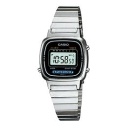 Часы Casio Quartz Waterproof Unisex Silver Digital, цвет silver la670wd-1 | silver