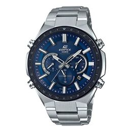 Часы Casio EDIFICE Solar Powered Waterproof Sports Sapphire Crystal Stainless Steel Strap Mens Blue Analog, синий eqw-t660db-2a | blue