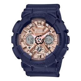 Часы Casio G-Shock Analog-Digital 'Blue', черный gma-s120mf-2a2 | blackpurple