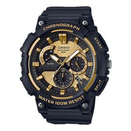 Часы Casio Waterproof Sports Quartz Mens Black/Gold Analog, черный mcw-200h-9a | black/gold