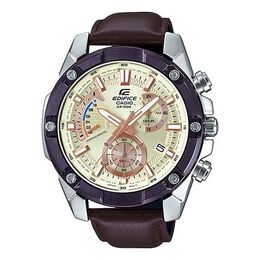Часы Casio EDIFICE Series Vintagees Men s Black Gold Dial Mens Gold Analog, желтый efr-559bl-7av | gold