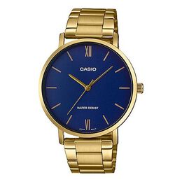 Часы Casio Analog Watch 'Gold Royal Blue', желтый mtp-vt01g-2b | gold