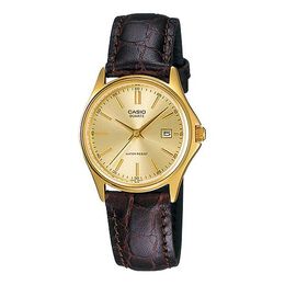 Часы Casio Quartz Waterproof Gold Analog, желтый ltp-1183q-9a | gold