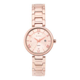 Часы Casio Waterproof SHEEN Stainless Steel Strap Quartz Sapphire Crystal Rose Gold Analog, розовый she-4529cg-4a | rose gold