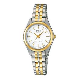 Часы Casio ENTICER Series Waterproof Silver/White/GoldSilver Analog, желтый ltp-1129g-7a | goldsilver