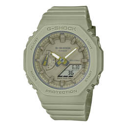 Часы Casio G-Shock Analog-Digital 'Green', зеленый gma-s2100ba-3apr | green