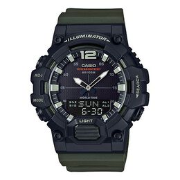 Часы Casio G Shock Quartz Sports Waterproof Mens Green Analog/Digital Combo, зеленый hdc-700-3a | green
