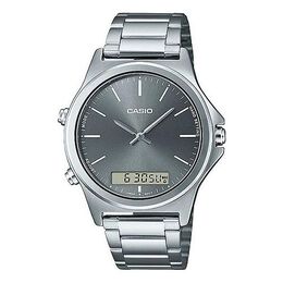 Часы Casio Dress Analog-Digital Watch 'Steel Grey Silver', серый mtp-vc01d-8e | grey