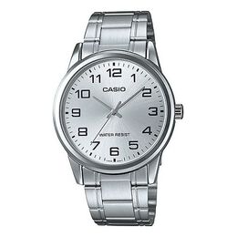 Часы Casio Men's Stainless Steel Strap Silvery Dial Mens Analog, мультиколор mtp-v001d-7b | multi-color