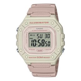 Часы Casio Fashion Stylish Sports 50m Waterproof Pink White Watch Digital, мультиколор w-218hc-4a2v | multi-color