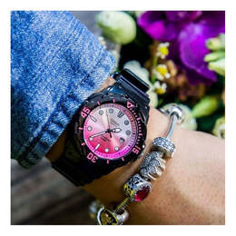 Casio Часы Quartz Waterproof Sports Pink Gradient Pink Analog, розовый lrw-200h-4e | pink