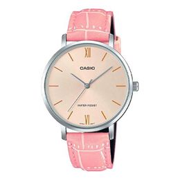 Часы Casio Sports Quartz Waterproof Pink Analog, розовый ltp-vt01l-4budf | pink