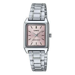Часы Casio Stainless Steel Strap Waterproof Pink Analog, розовый ltp-v007d-4e | pink