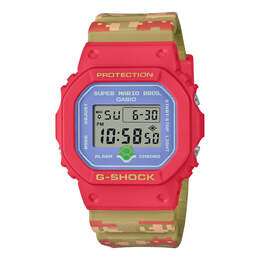 Часы Casio G-Shock Square 'Red', красный dw-5600smb-4pr | red