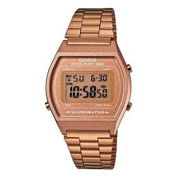 Часы Casio Waterproof Unisex Mens Rose Gold Digital, розовый b640wc-5a | rose gold