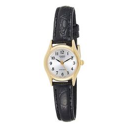 Часы Casio Brown Leather quartz Watch Business Silver Analog, цвет silver ltp1094q-7b2 | silver