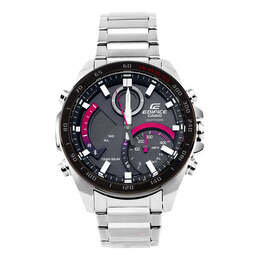 Часы Casio Male EDIFICE Japan / South Korea Fashion Silver Analog/Digital Combo, цвет silver ecb-900ydb-1ajf | silver