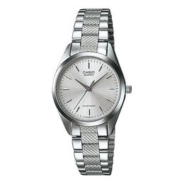 Часы Casio Stainless Steel Strap Quartz Waterproof Silver Analog, цвет silver ltp-1274d-7a | silver