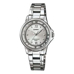 Часы Casio Waterproof Stainless Steel Strap Silver Analog, цвет silver ltp-1391d-7avdf | silver