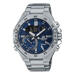 Часы Casio Edifice Waterproof Analog-Digital Watch 'Silver Blue', цвет silver ecb-10yd-2a | silver