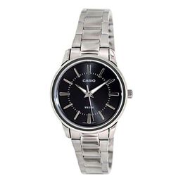 Часы Casio Waterproof Stainless Steel Strap Quartz Silver Analog, цвет silver ltp-1303d-1a | silver