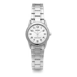 Часы Casio Quartz Waterproof Silver Analog, цвет silver ltp-v001d-7budf | silver