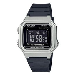 Часы Casio YOUTH Series STANDARD Retro Small 50 waterproof Sports Watch Strap Black Silver Digital, цвет silver w-217hm-7b | silver