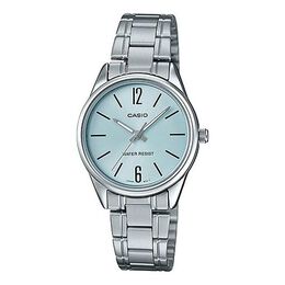 Часы Casio Quartz Waterproof Stainless Steel Strap Silver Analog, цвет silver ltp-v005d-2b | silver