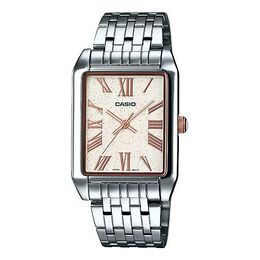 Часы Men's Casio Waterproof Quartz Dial 30mm Stainless Steel Strap Watch Mens Silver Analog, цвет silver mtp-tw101d-7avdf | silver