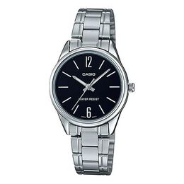 Часы Casio Waterproof Stainless Steel Strap Quartz Silver Analog, цвет silver ltp-v005d-1b | silver