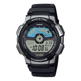 Часы Casio Sports Quartz Waterproof Mens SilverBlack Analog, черный ae-1100w-1av | silverblack