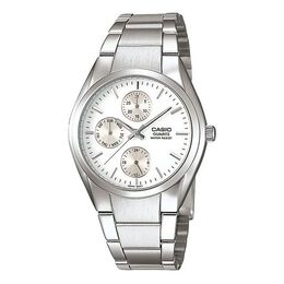 Часы Casio Stainless Steel Strap Quartz Waterproof Mens SilverWhite Analog, белый mtp-1191a-7adr | silverwhite