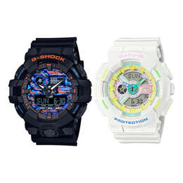 Часы Casio Baby-G 'Black & White', белый ga-700ct-1apr&ba-110tm-7a | white/black