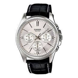 Часы Casio Waterproof Quartz Mens White Analog, белый mtp-1375l-7avdf | white