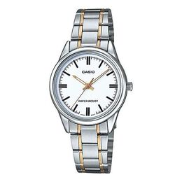 Часы Casio Female DRESS Japan / South Korea Fashion White Dial White Analog, белый ltp-v005sg-7a | white