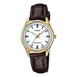 Часы Casio Quartz Waterproof White Dial White Analog, белый ltp-v005gl-7a | white