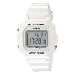Часы Casio Sports Illuminator Unisex Mens White Digital, белый f-108whc-7bcf | white
