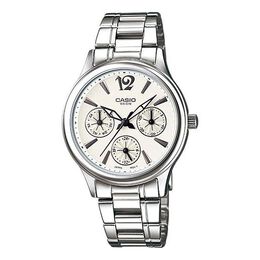 Часы Casio Waterproof Stainless Steel Strap White Analog, белый ltp-2085d-7avdf | white