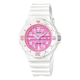 Casio Часы Waterproof Sports Pink Plaid Pink Analog, розовый lrw-200h-4c | pink