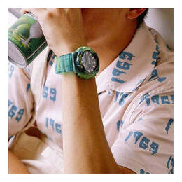 Часы Casio G-Shock Analog-Digital 'Green', зеленый gax-100msa-3a | green
