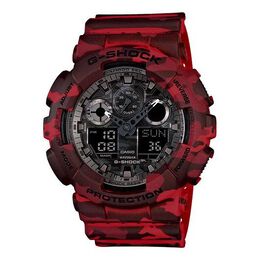 Часы Casio G-Shock Analog-Digital 'Red', красный ga-100cm-4a | red