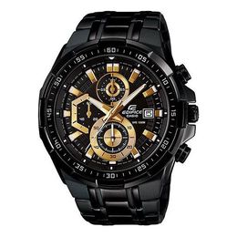 Часы Casio Waterproof EDIFICE Mens Black/Gold Analog, черный efr-539bk-1a | black/gold