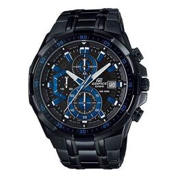 Часы Casio Waterproof EDIFICE Limited Edition Mens Black/Blue Analog, черный efr-539bk-1a2 | black/blue