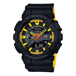 Часы Casio G-Shock Analog-Digital 'Black Yellow', черный ga-110by-1a | black yellow