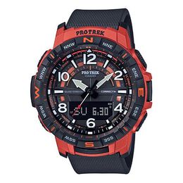 Часы Casio Mens Black/Red Analog/Digital Combo, черный prt-b50-4pr | black/red