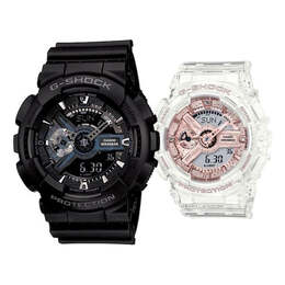 Часы Casio Baby-G 'Black & White', черный ga-110-1bdr&gma-s110sr-7a | black/rose gold
