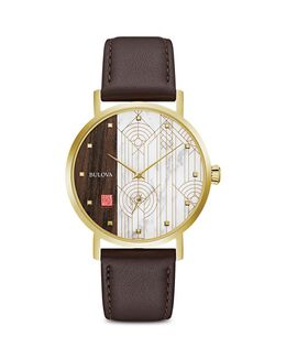 Часы Фрэнка Ллойда Райта «Апрельский душ», 39 мм Bulova, цвет Multi 4743877 | multi/brown