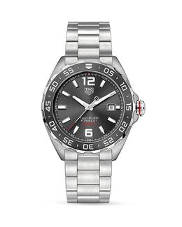 Мужской автоматический хронограф Formula 1 Calibre 5 из стали серого цвета, 43 мм Tag Heuer, цвет Black 1815957 | black/silver