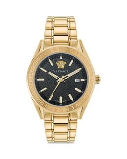 Часы V-код, 42 мм Versace, цвет Black 4732811 | black/gold